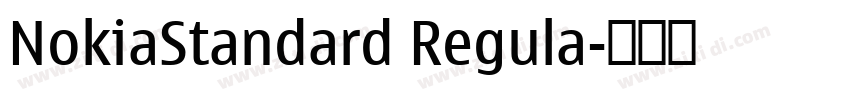 NokiaStandard Regula字体转换 NokiaStandard Regula字体转换